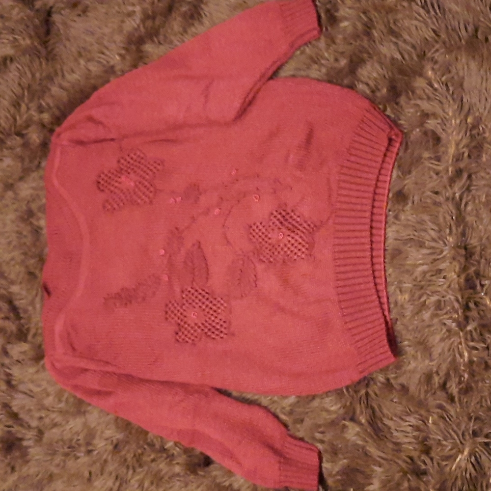 Vtg Burgundy sweater